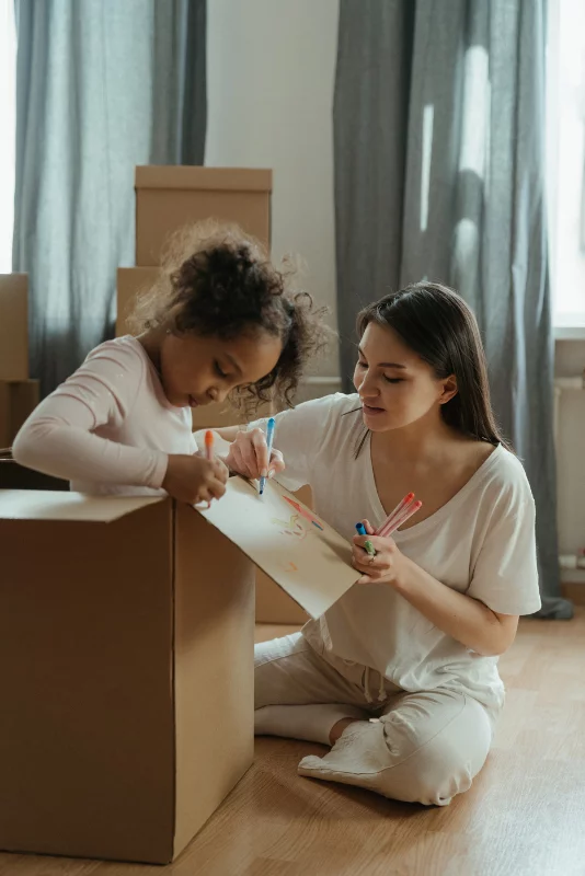 déménagement enfants